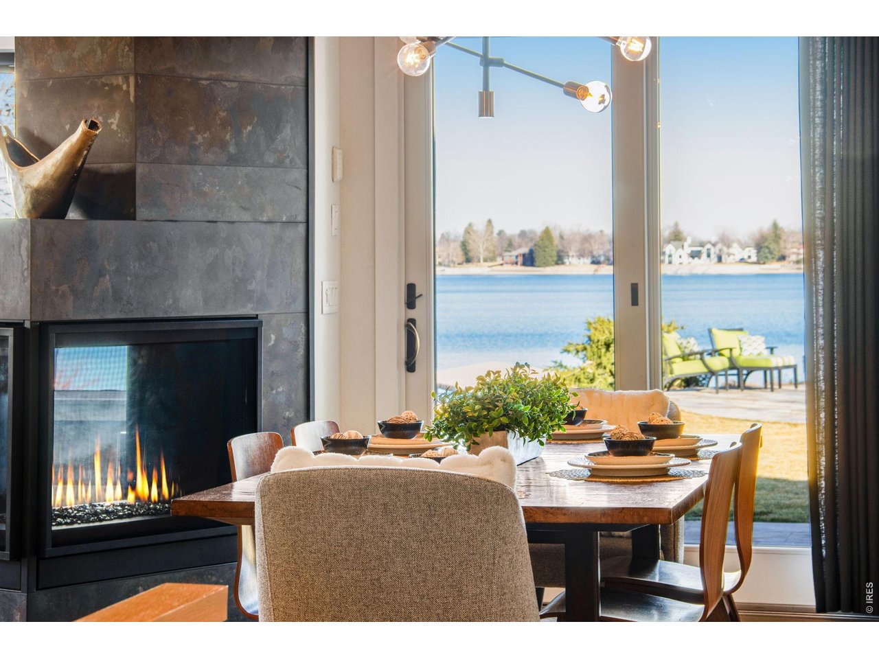 Double sided Fireplace
