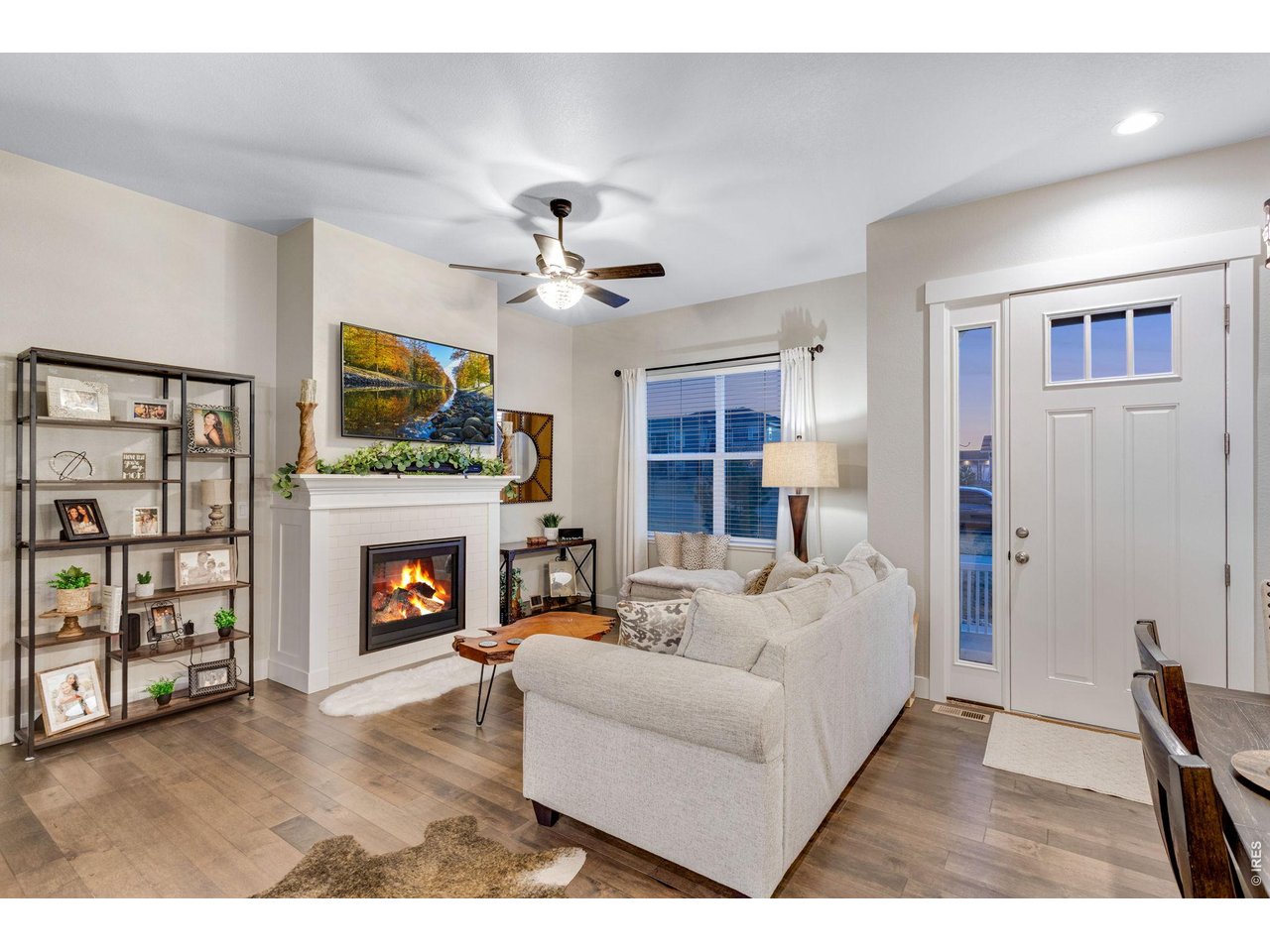 Fireplace in family room