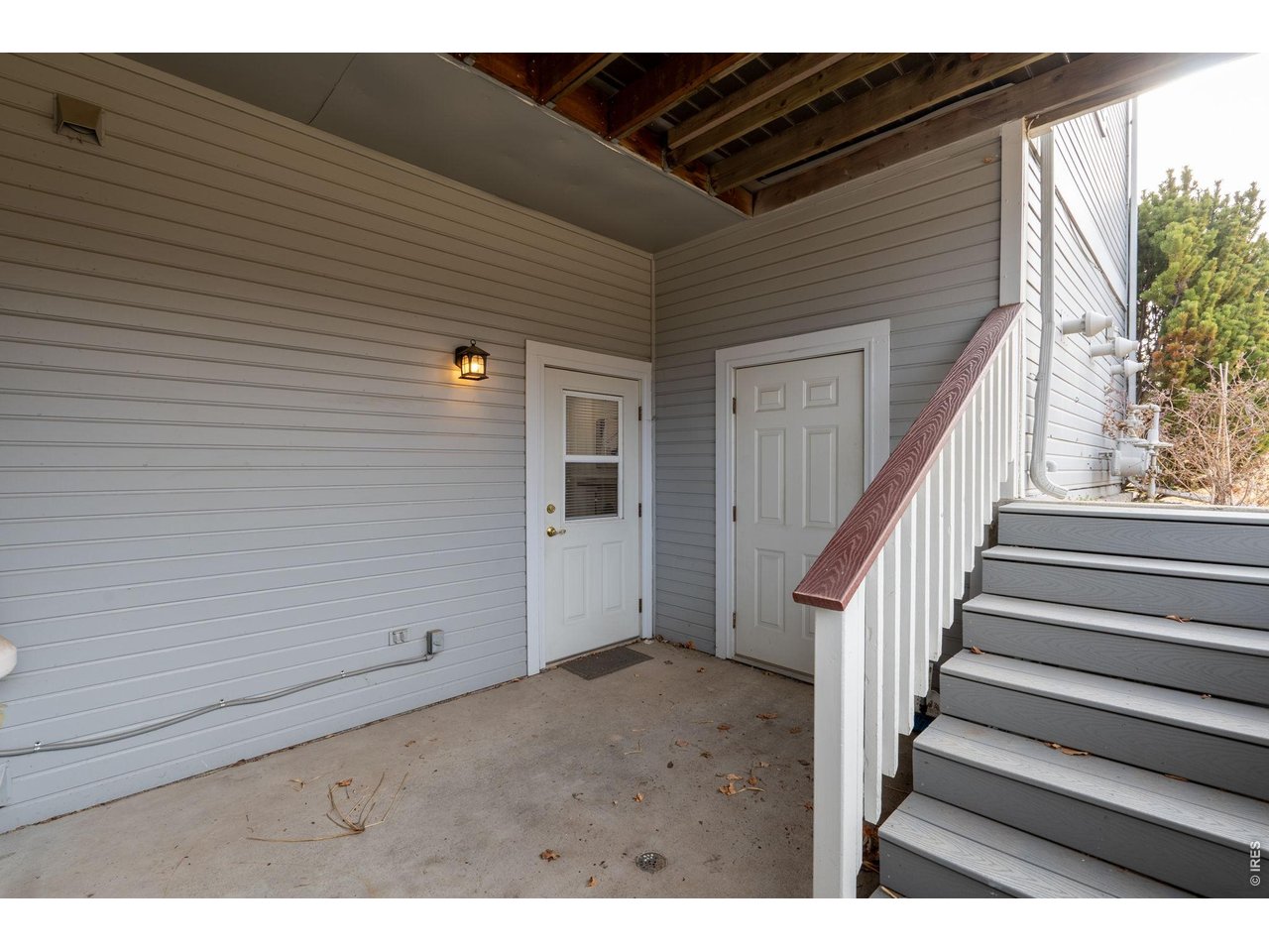 The right hand door is the community storage/utility closet