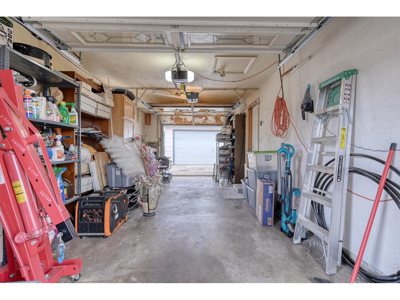 One car attached garage (drive thru)