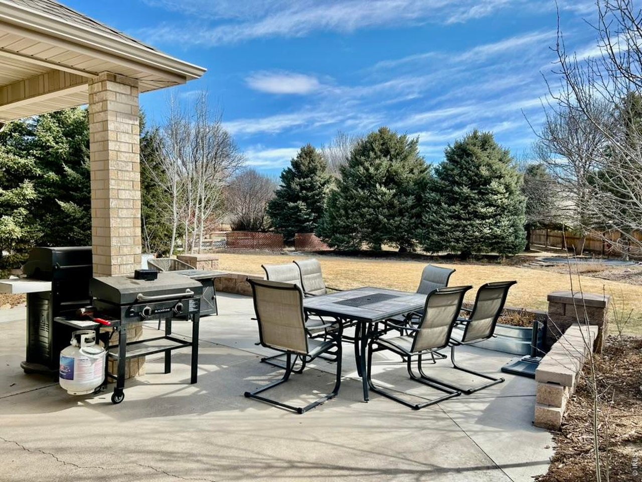 Patio & View of Back Yard
