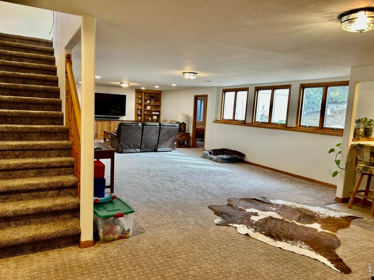 Open Family Room In Basement