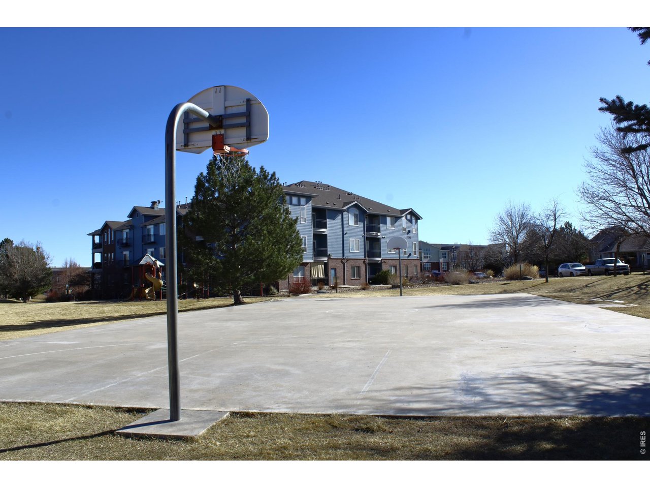 Neighborhood basketball court.