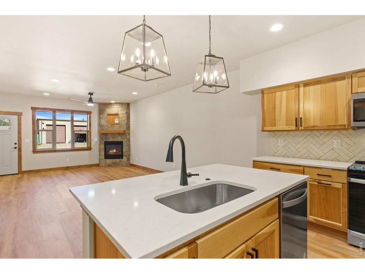 Large kitchen island