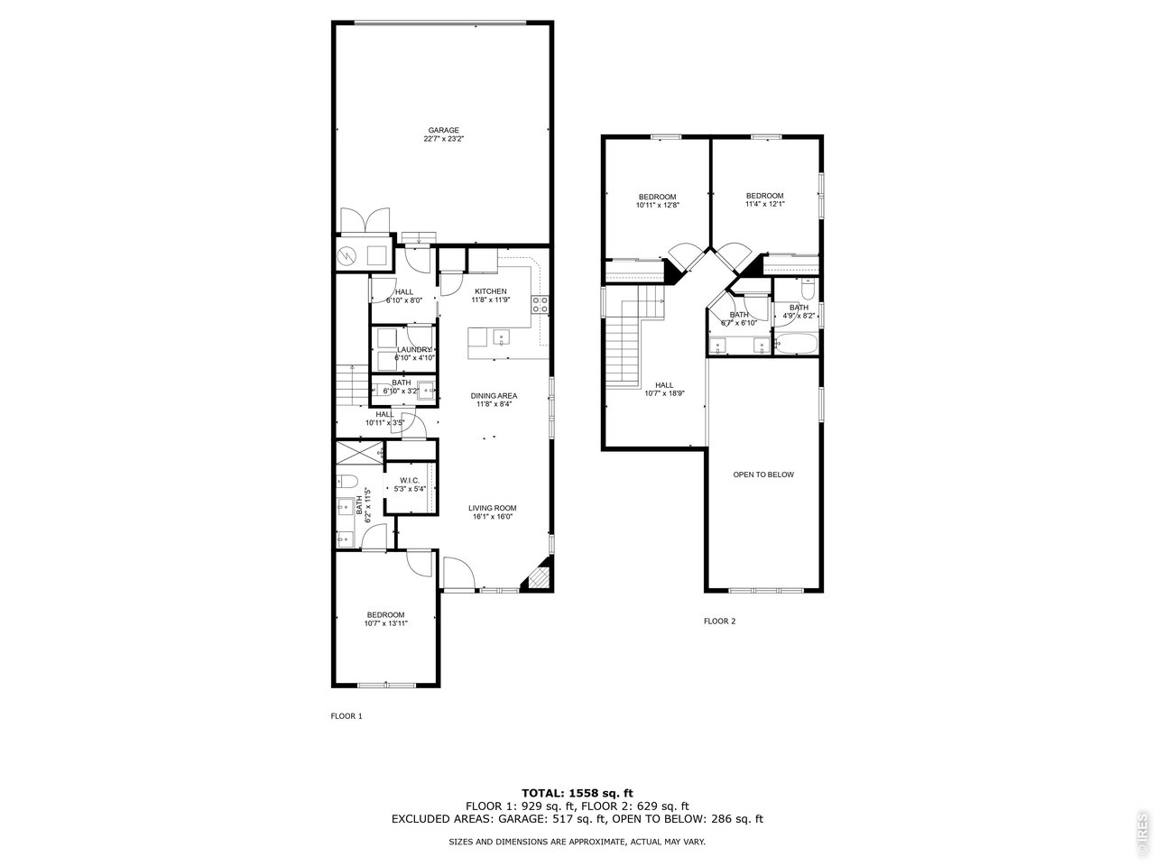 Main and upper level floor plan