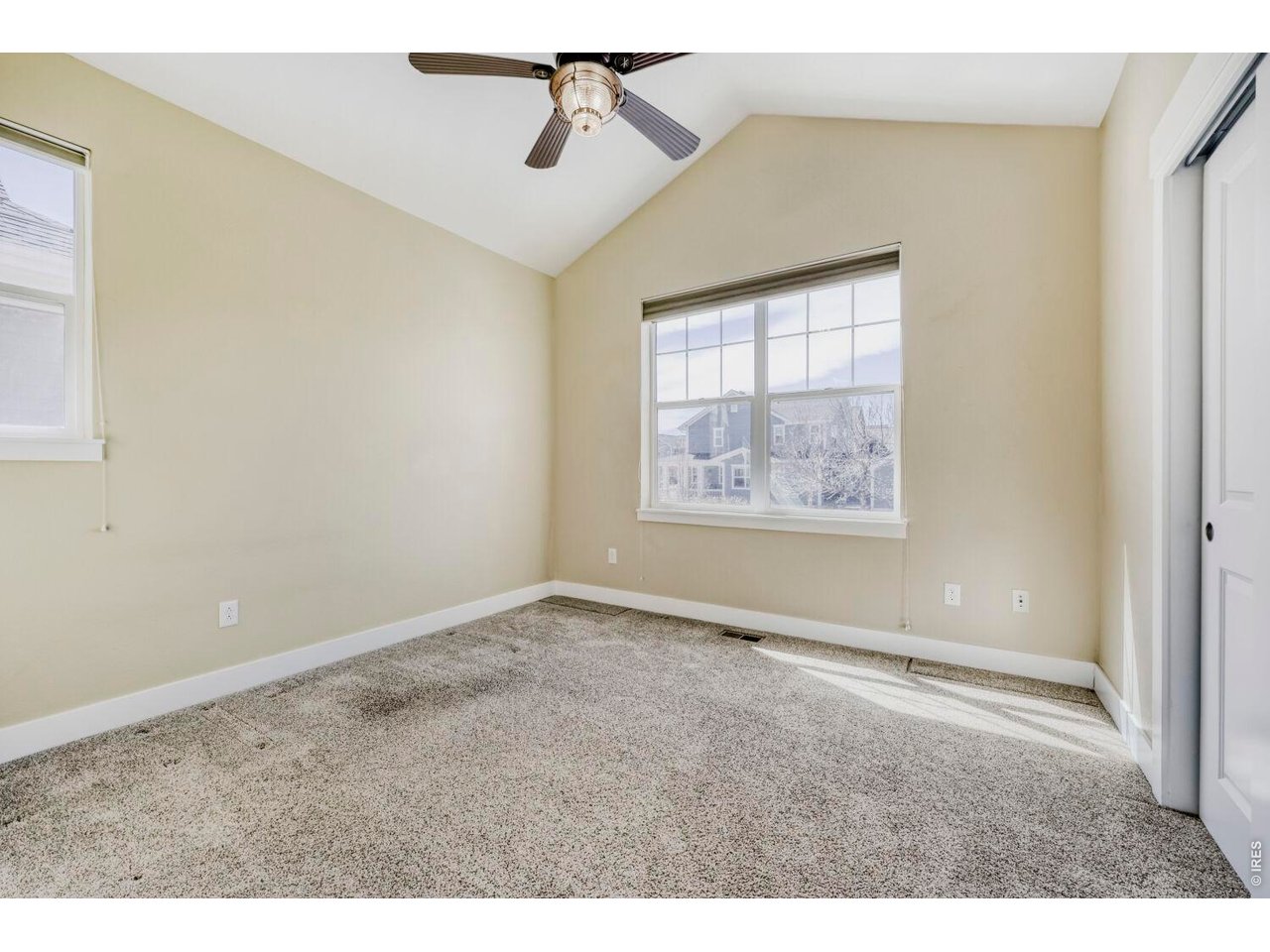 2nd bedroom faces west to the mountains adjacent to the park with large closet and full bathroom 