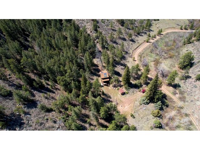 Property Photo 15 Birds-Eye View of Off-Grid Cabin, with Easy Access