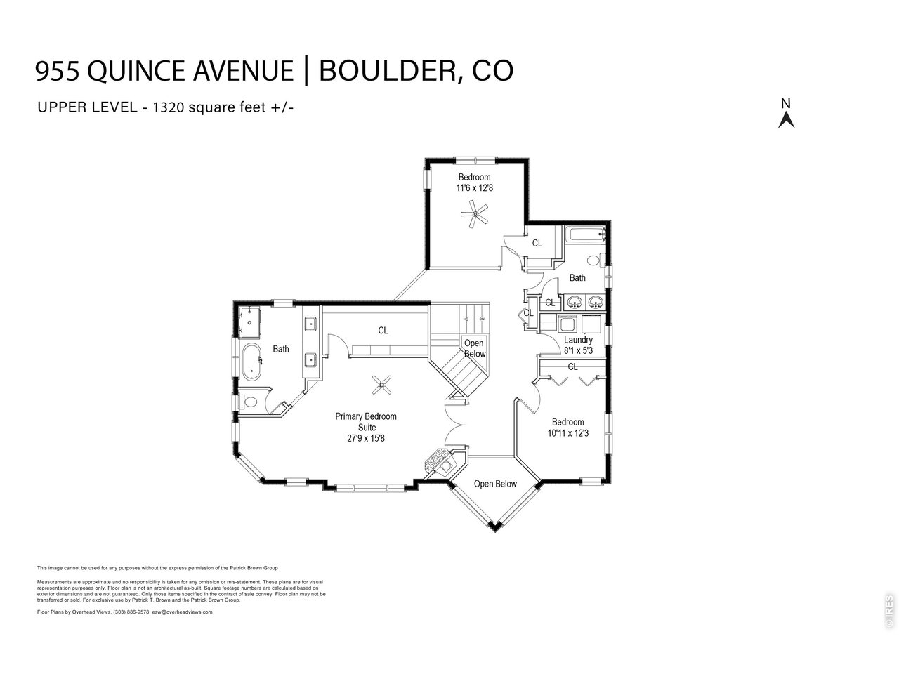 Upper level floor plans