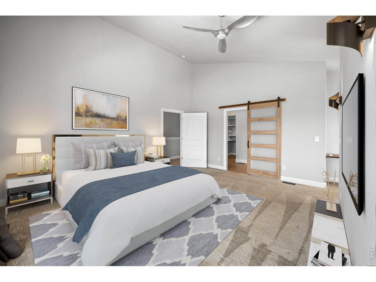 Virtually Staged Primary Bedroom