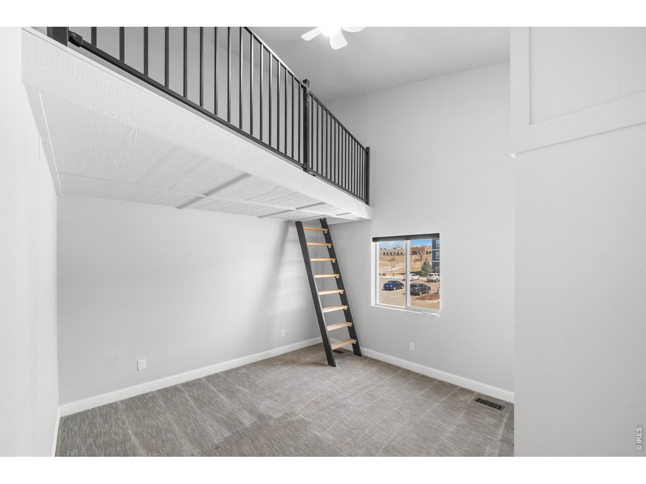 open area to above 