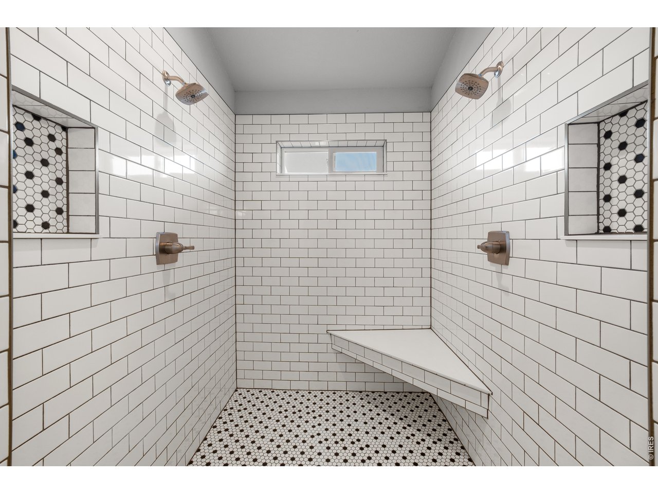 luxurious primary shower 