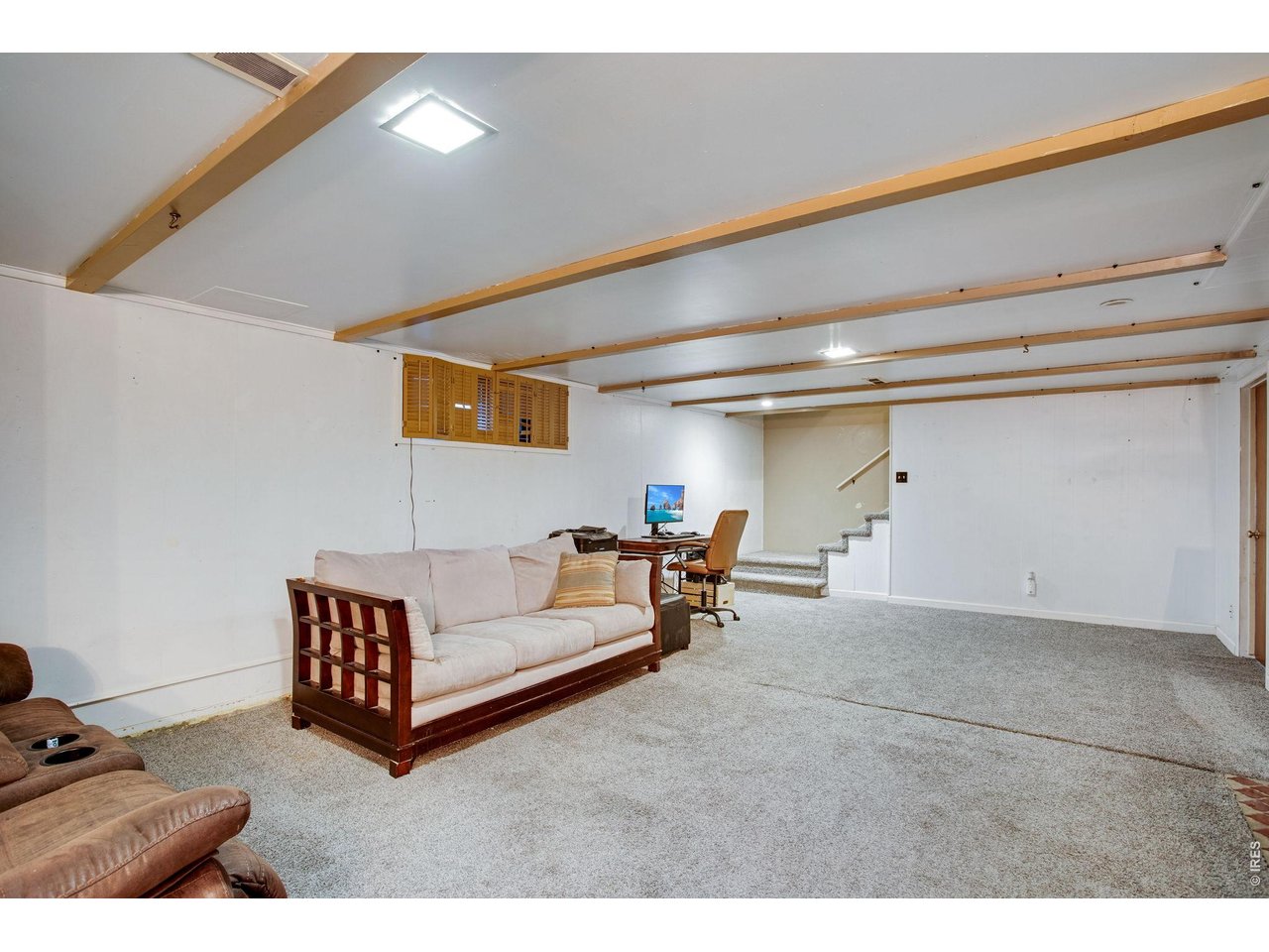 Basement: Looking back towards the stairs