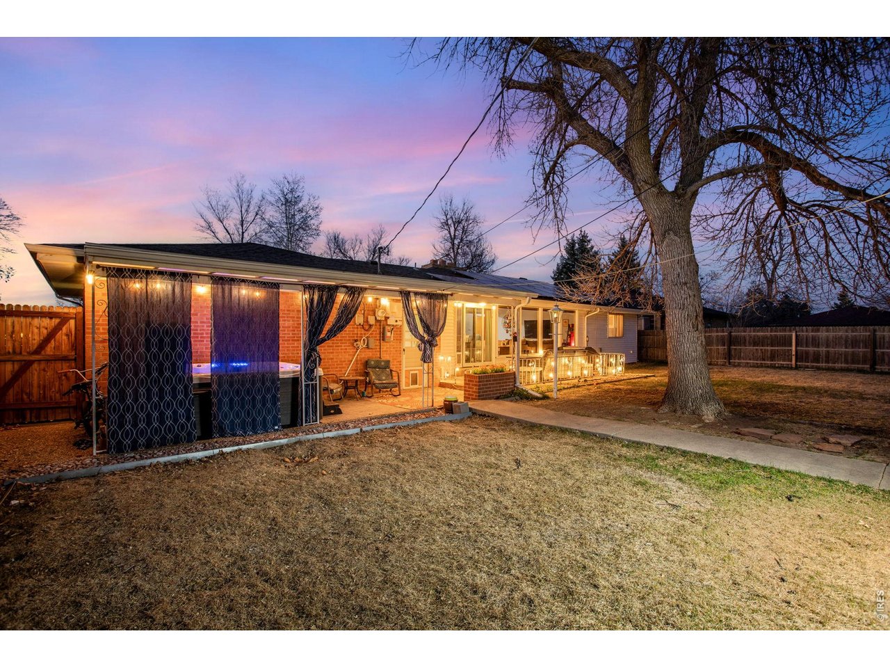 Back Yard: Great privacy for however you entertain.