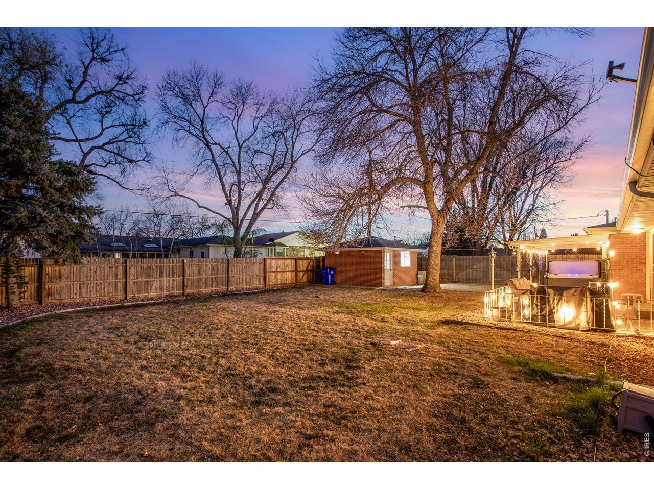 Back Yard: View to the west, back yard is fully irrigated.