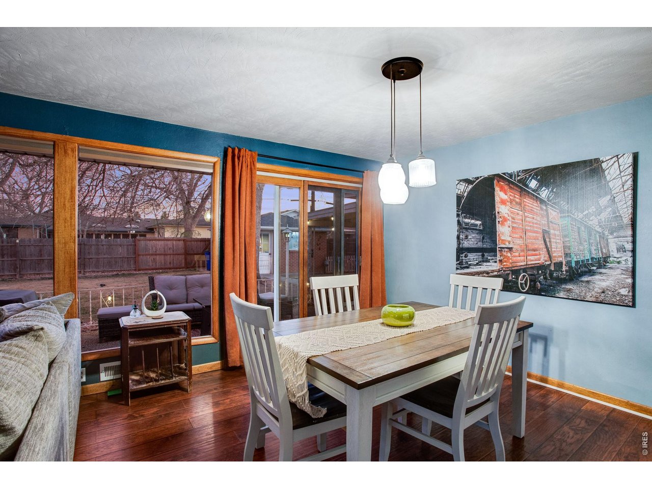 Dining: Sliding doors will take you to the included hot tub under the covered, private patio