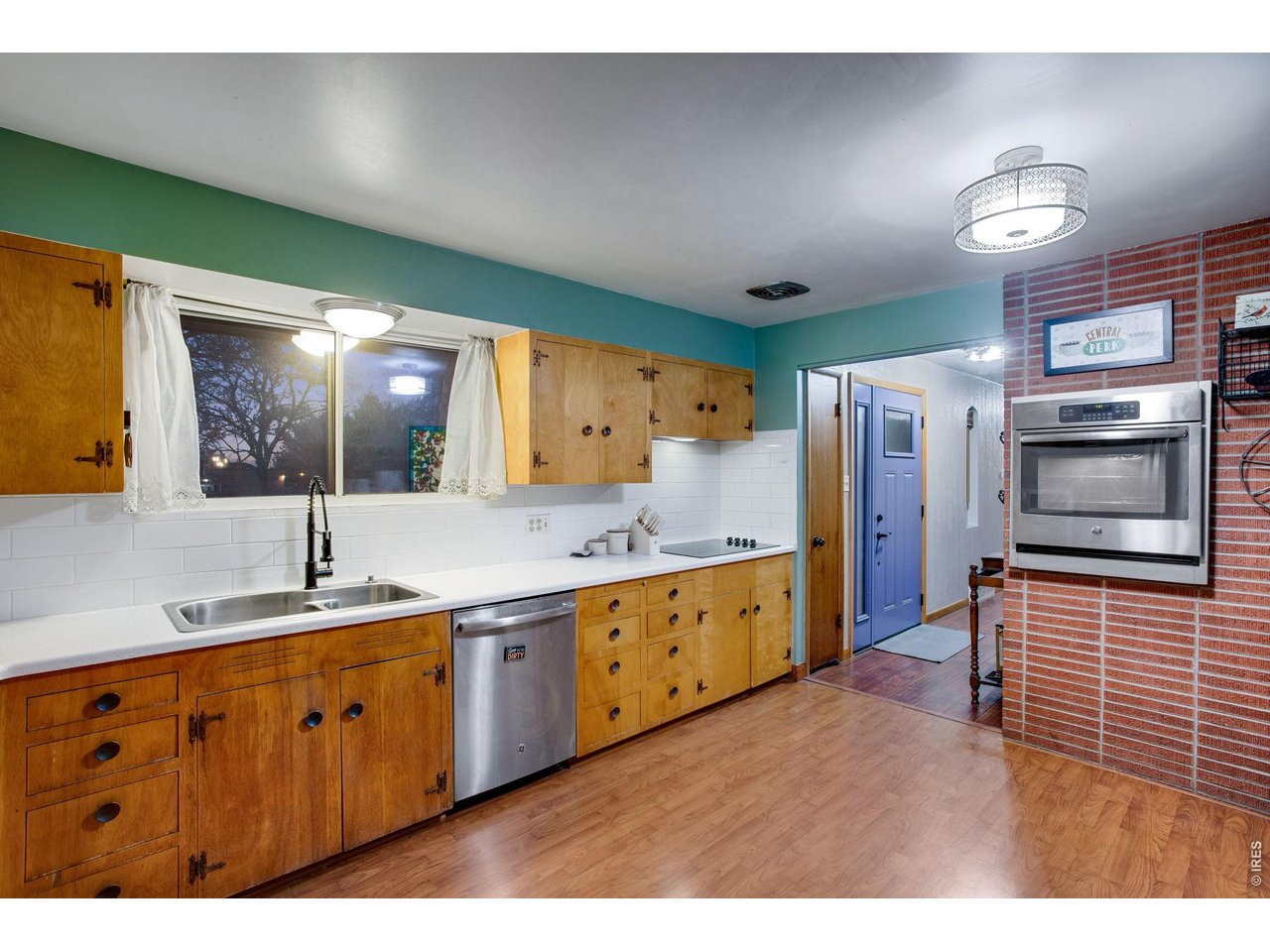Kitchen: Original cabinetry is well preserved and shows like you've gone back in time!