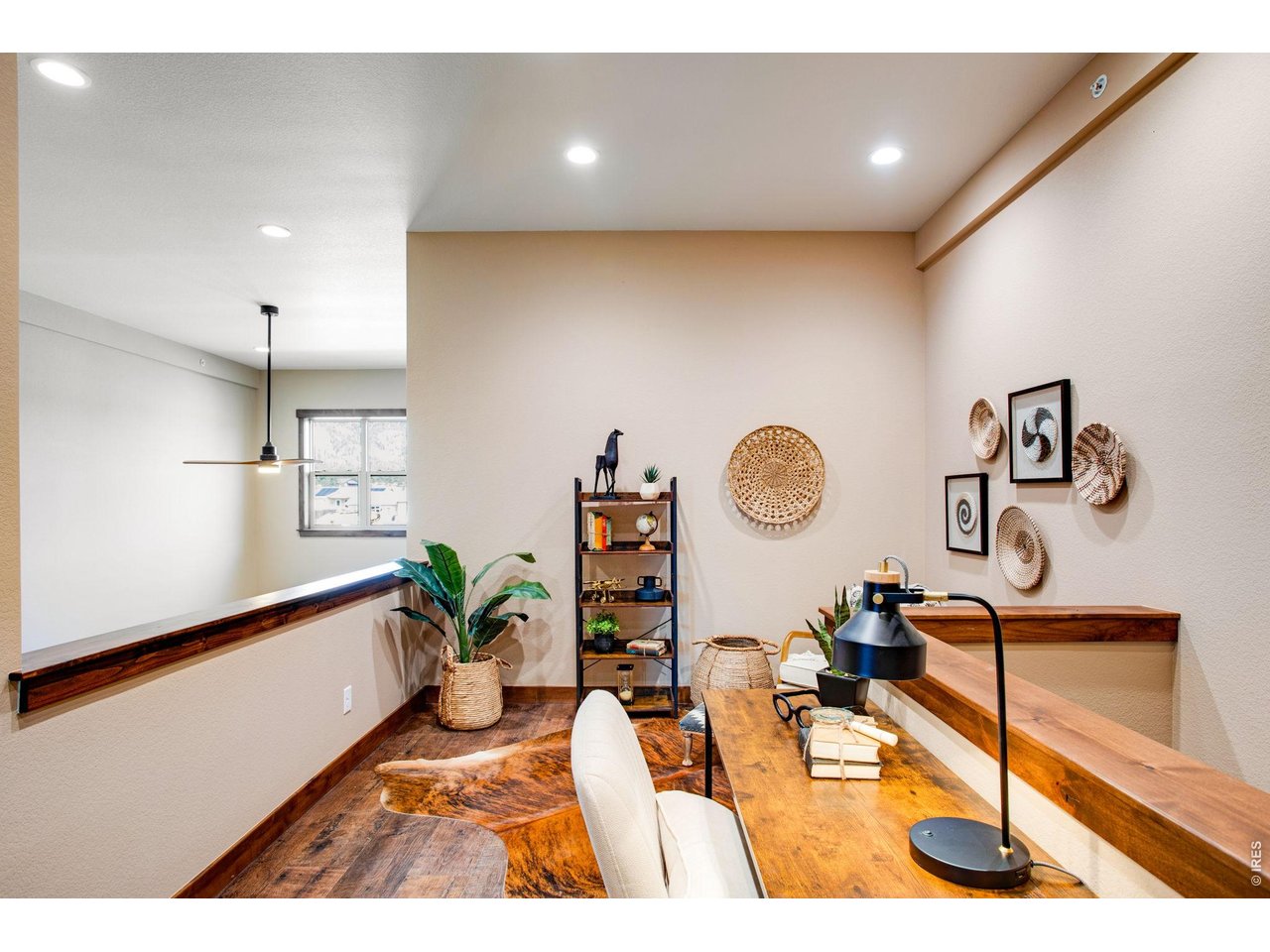 Loft overlooks the main floor