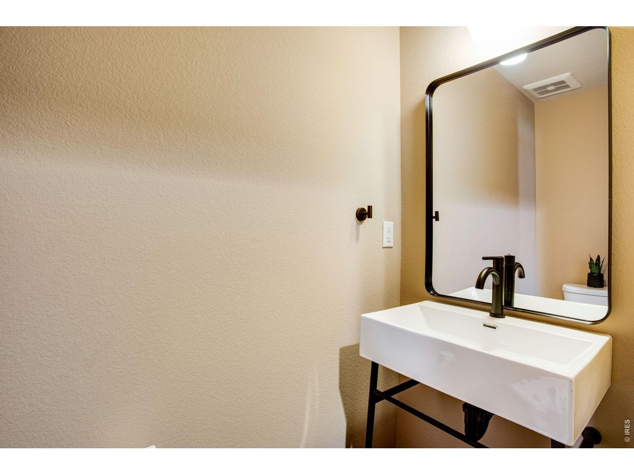 Main level powder bathroom