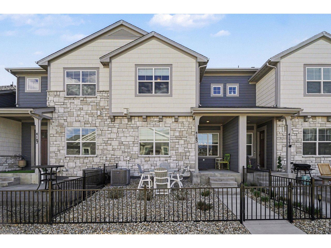 Private fenced in patio and yard
