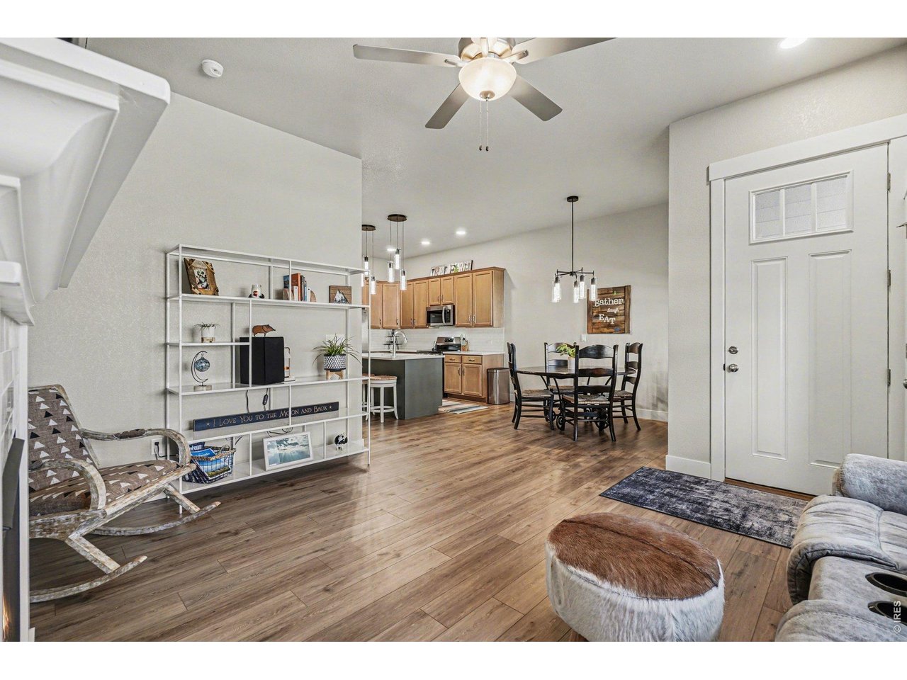 Open concept living on main level