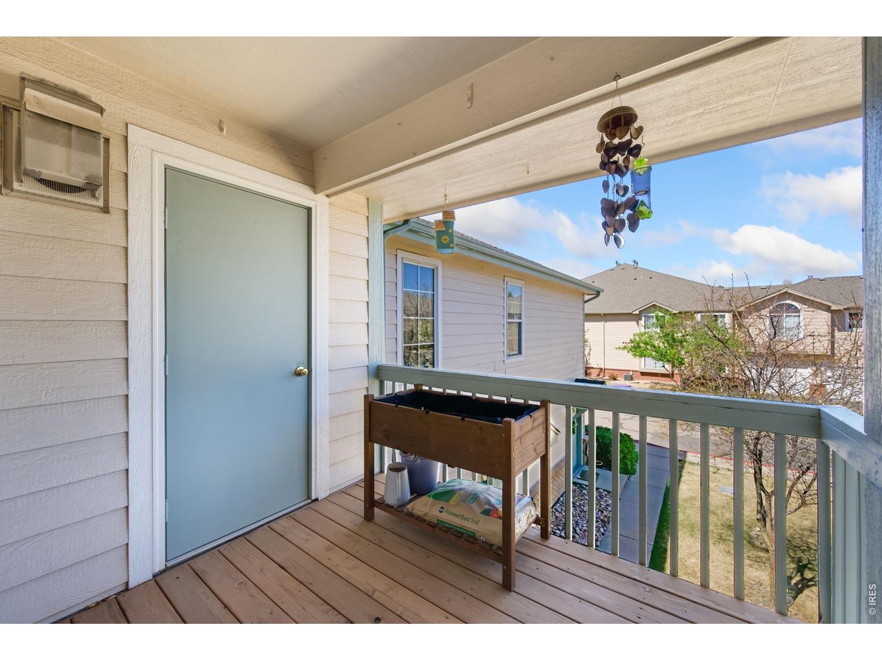 Newly refinished deck & storage closet