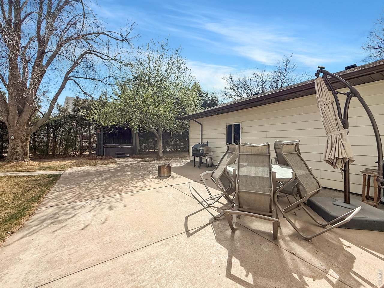 Large Concrete Patio