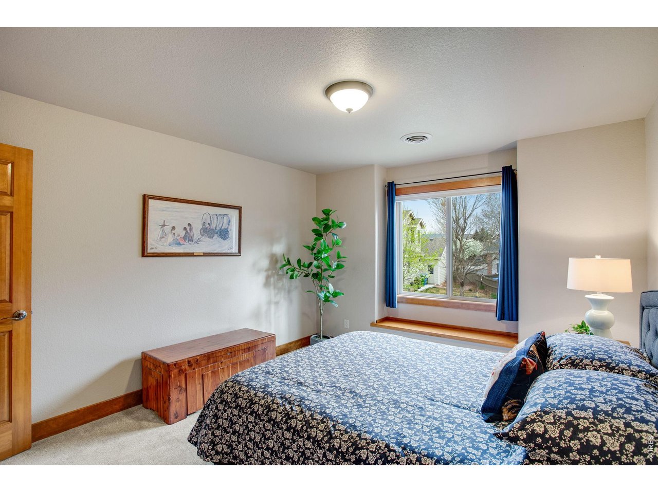 Bright & Spacious upper bedrooms 13 X 12, with walk-in closet.