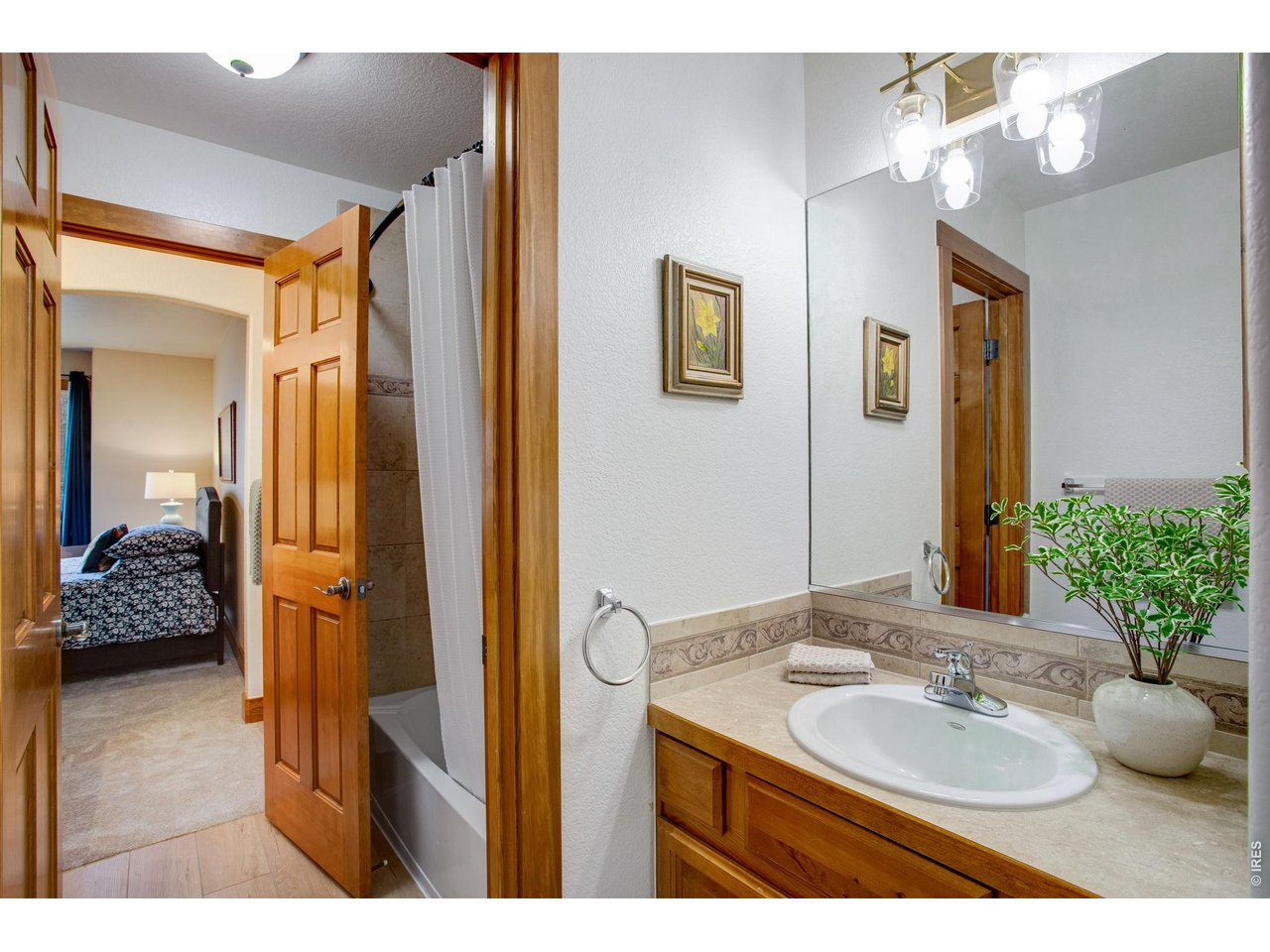 Enjoy the convenient Jack-and-Jill bath