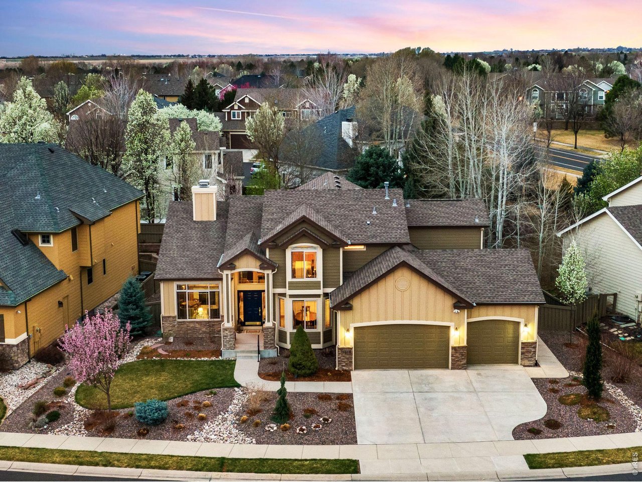 Stunning ABBCO custom executive home - with an Owned SOLAR PV system! Main floor primary Suite & meticulously cared for, remodeled Kitchen! Fully landscaped by local Bath nursery echoing the native Colorado landscape. Full irrigation and privacy fence.