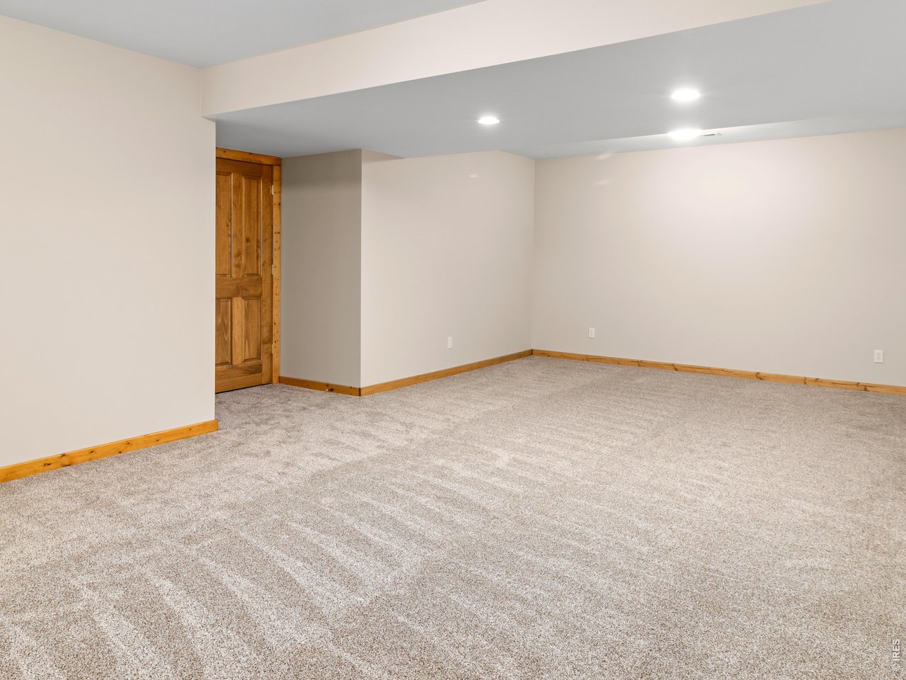 High Ceilings on the Lower Level Make it Feel Open
