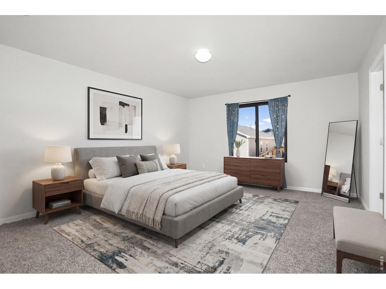 Huge Primary bedroom, has views of the back yard, and has its own walk-in closet and en suite bath. 