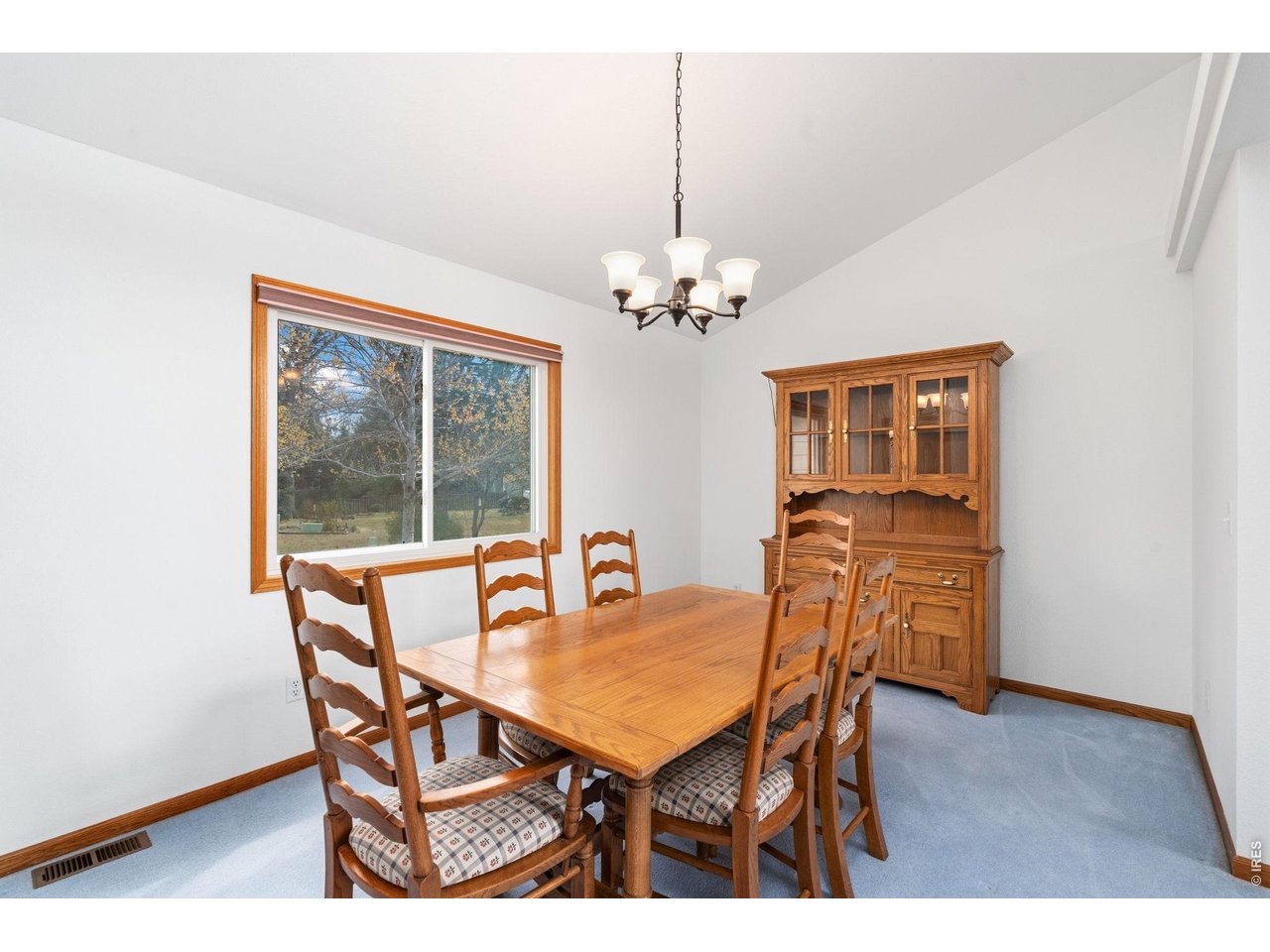 Dining room offers plenty of space.