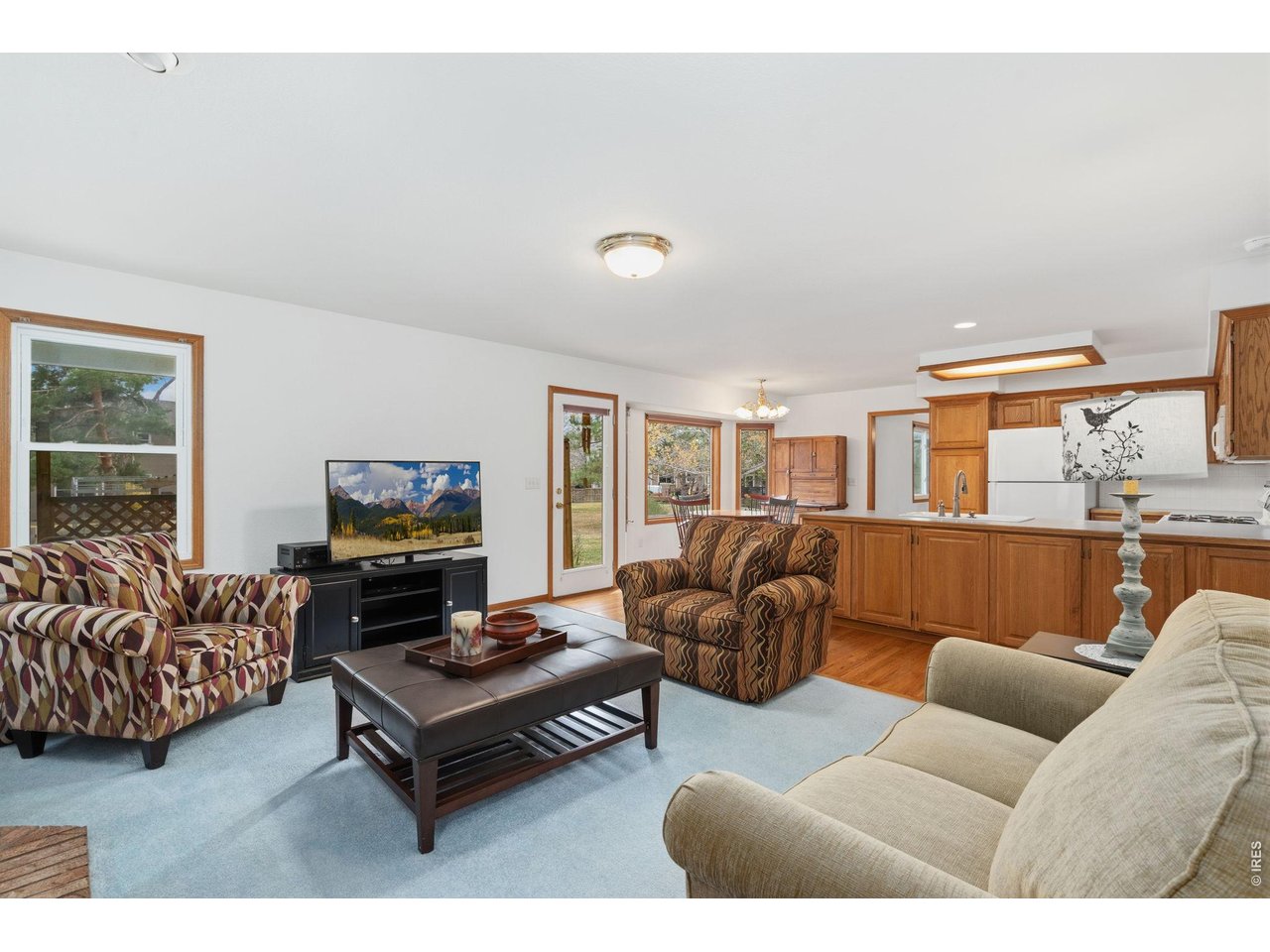 Family room offers abundant space. 