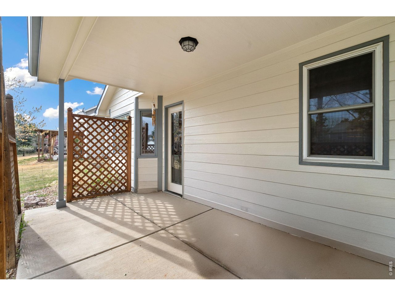 Back patio. 