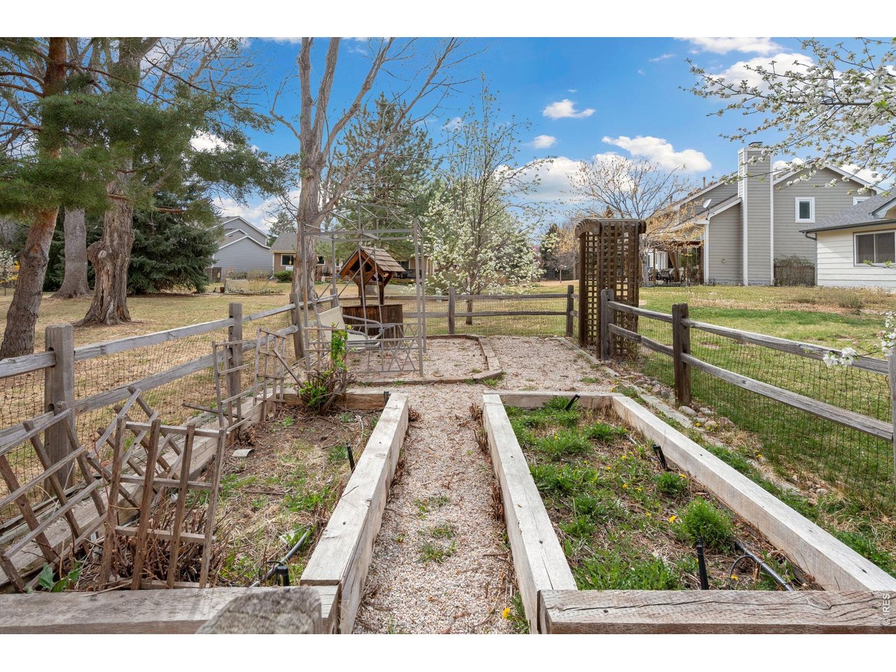 Gardening beds. 