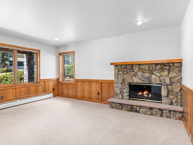 Property Photo 38 Lower level office/4th bedroom with moss rock fireplace