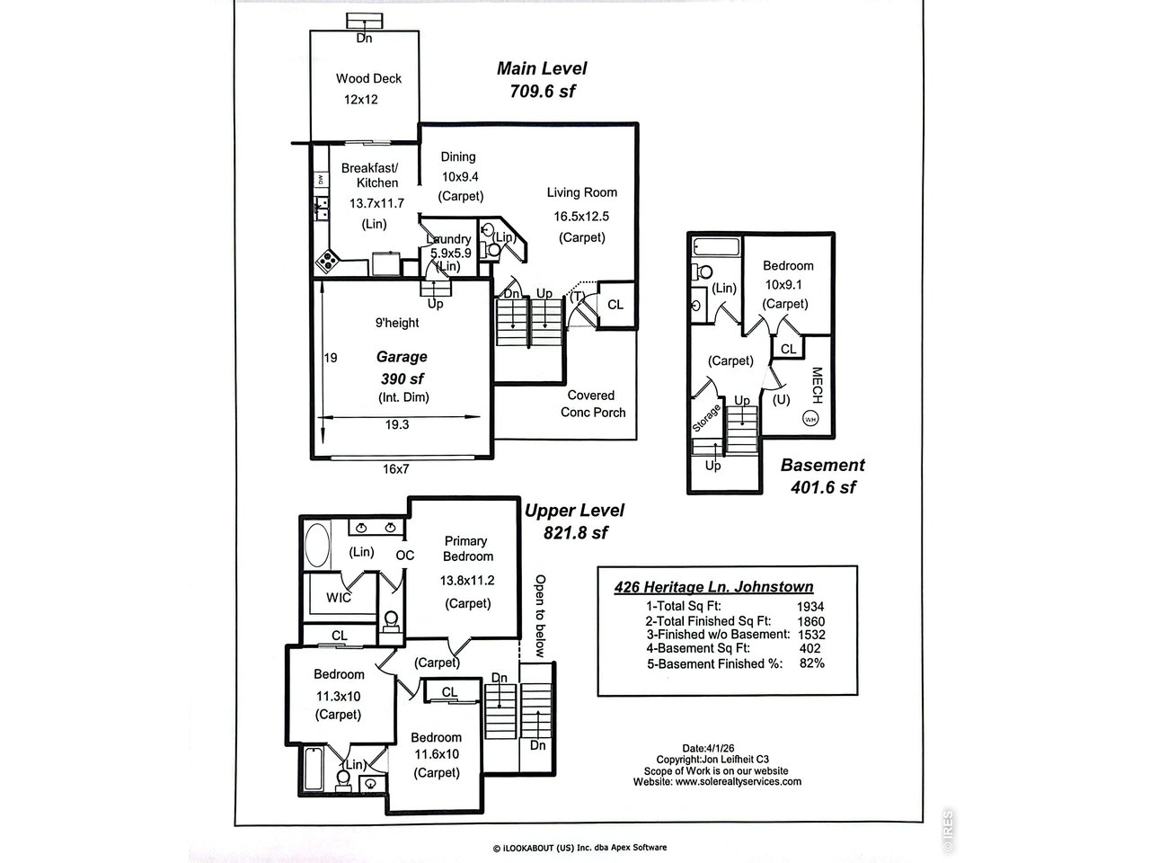 Thoughtfully laid out floor plan. 
