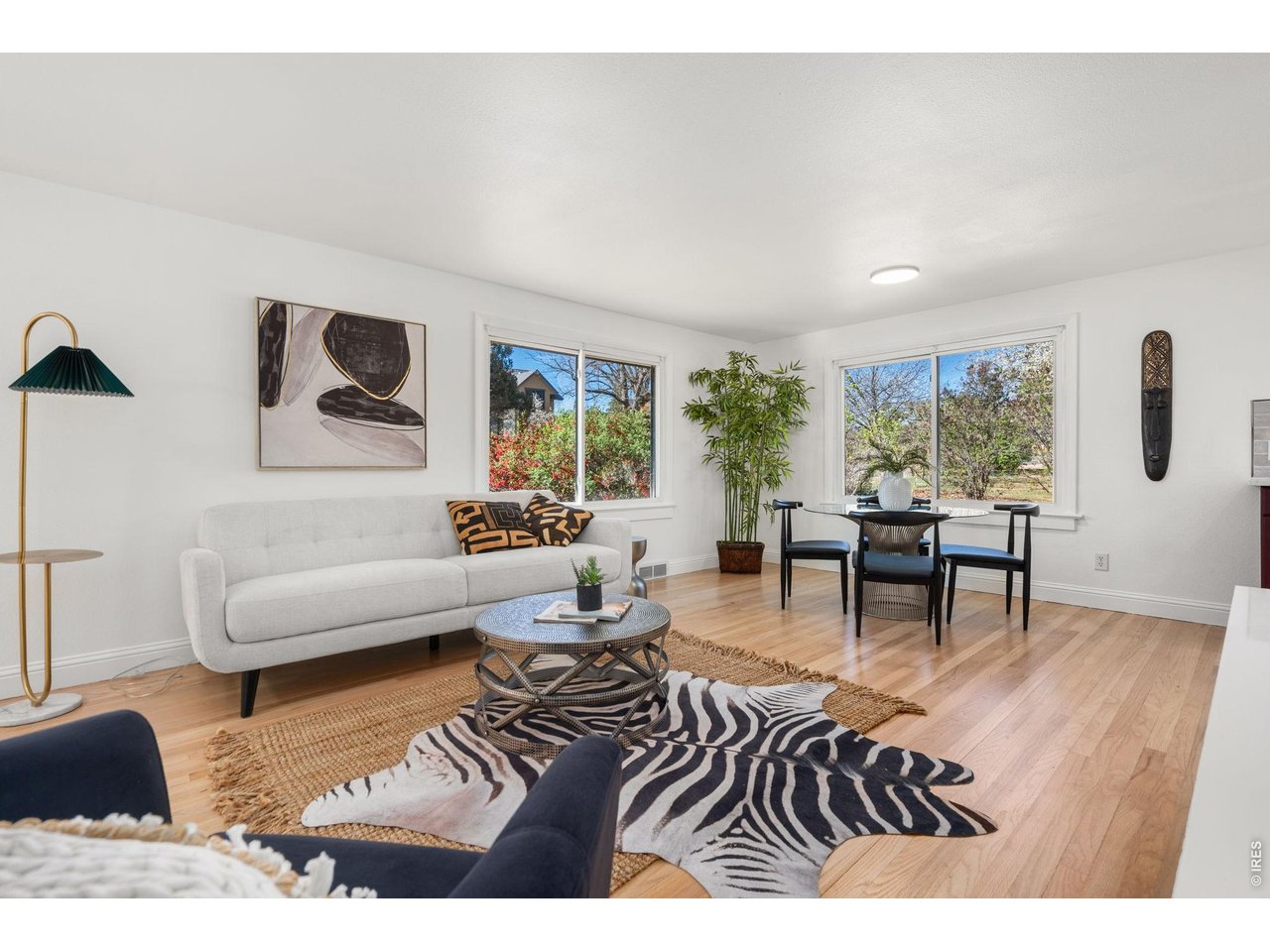 Beautiful wood flooring throughout the home. 