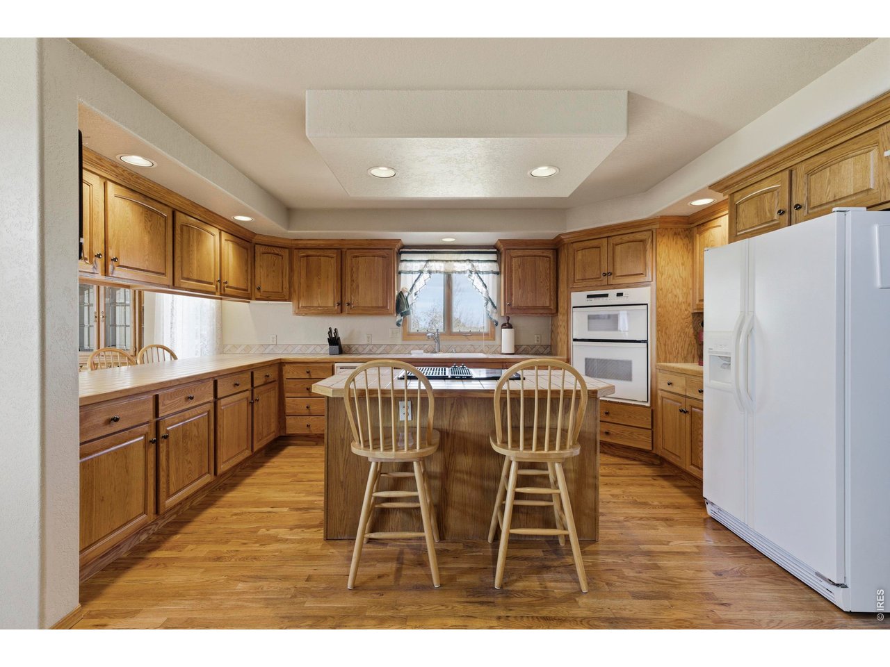 Big Country Kitchen with beautifully maintained real Hard Wood Floors