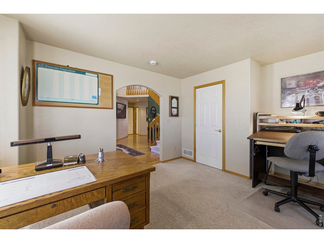 Quiet location off the entry way