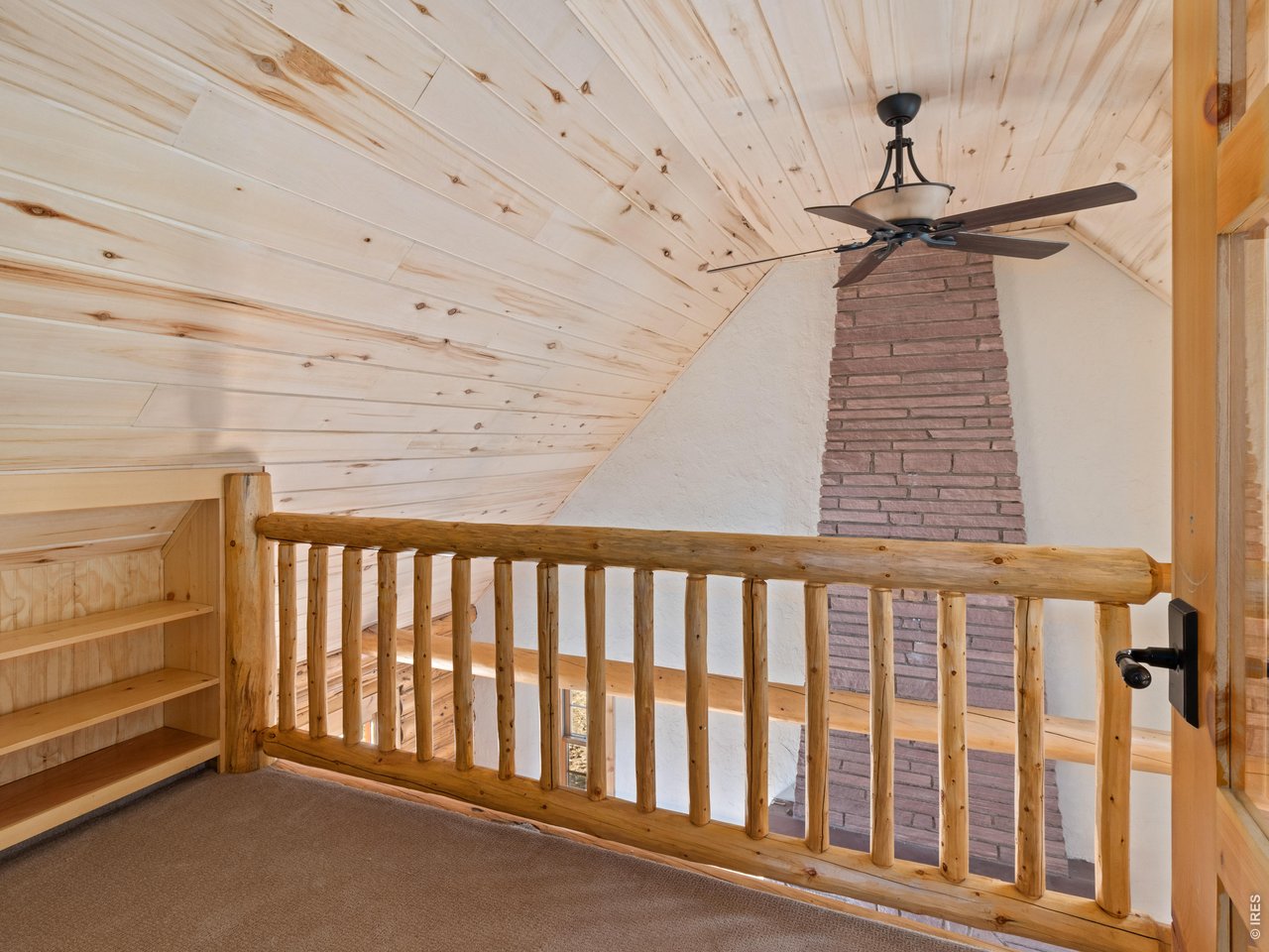 Loft overlooking family room