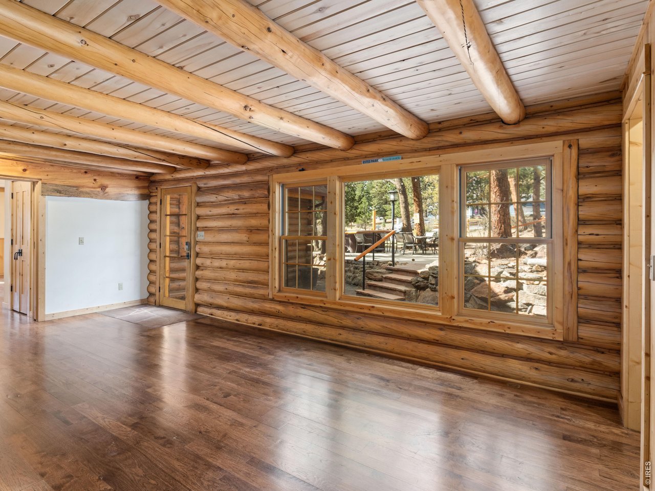Living room and patio entry