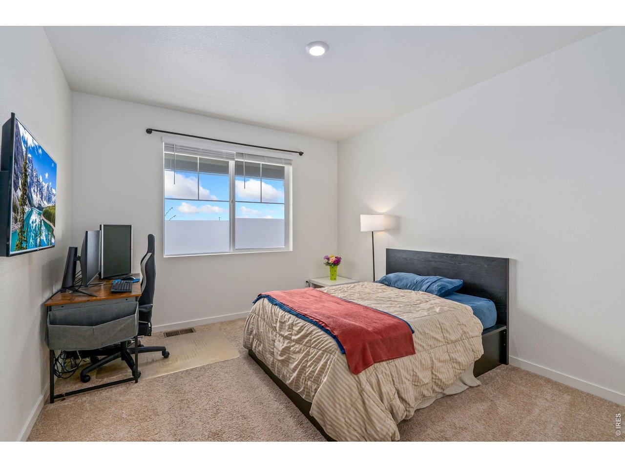 Main level versatile office or study. 