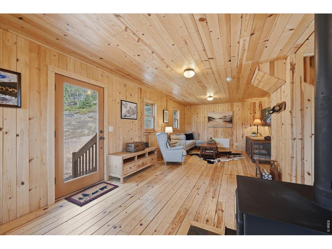 Living room to back door access