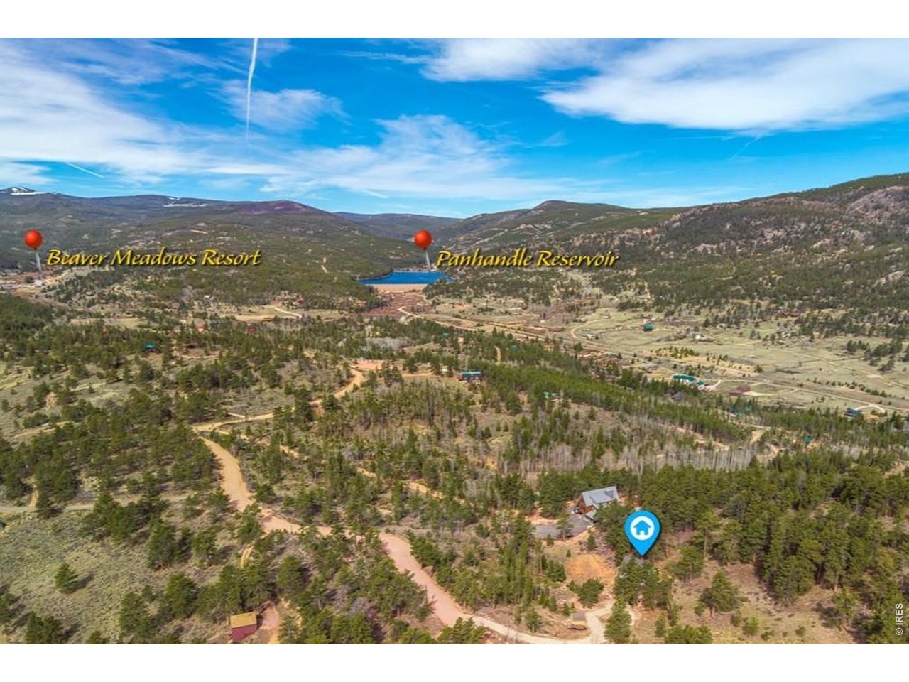 Aerial looking West