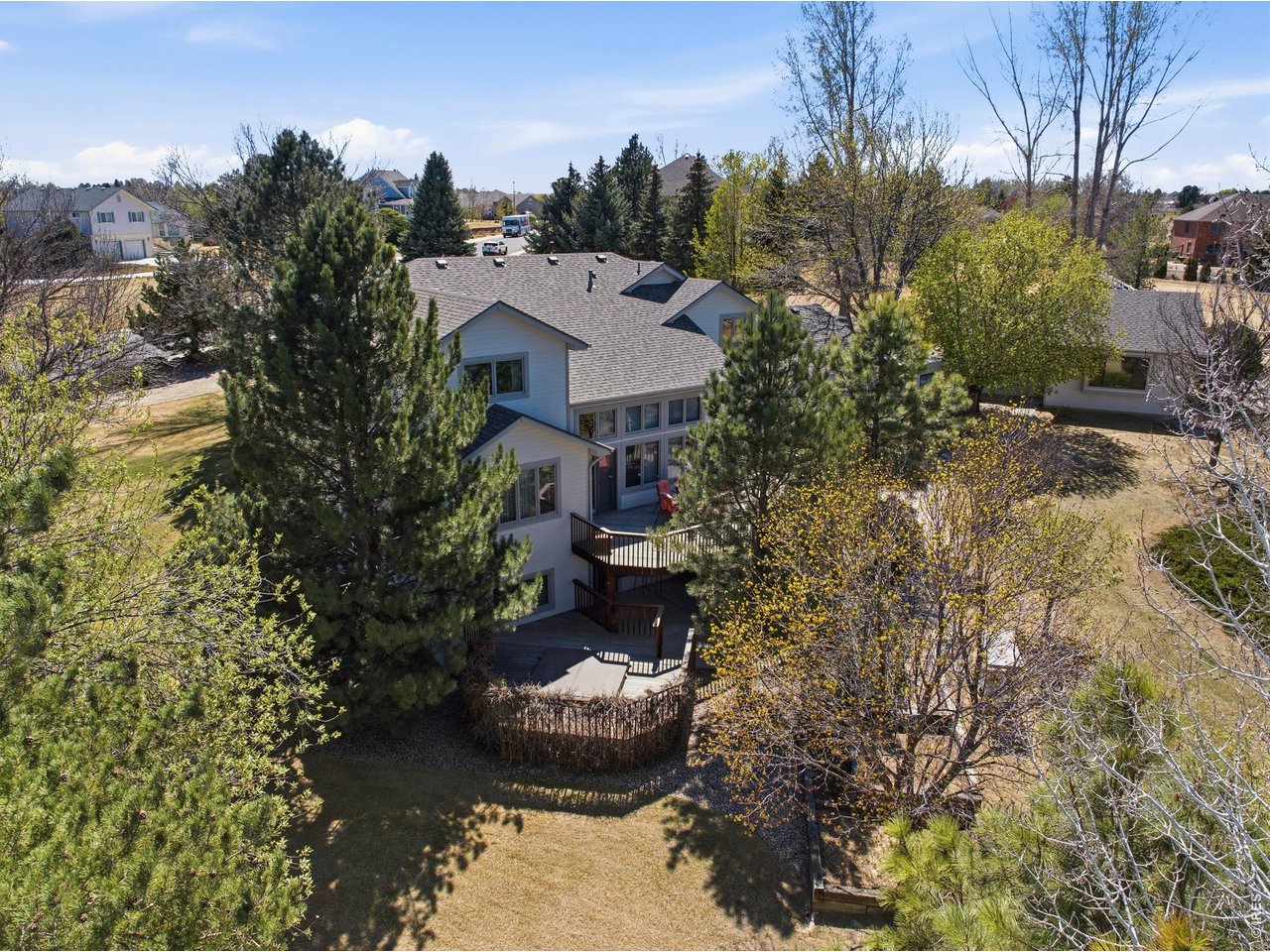 Private and lush Yard and Setting