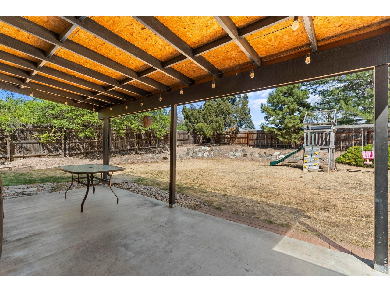 Covered patio
