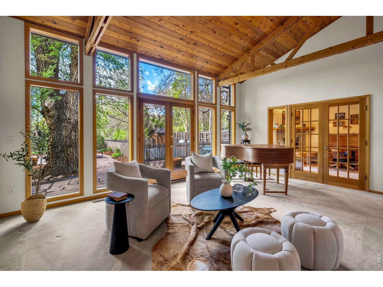 Backyard and mountain views