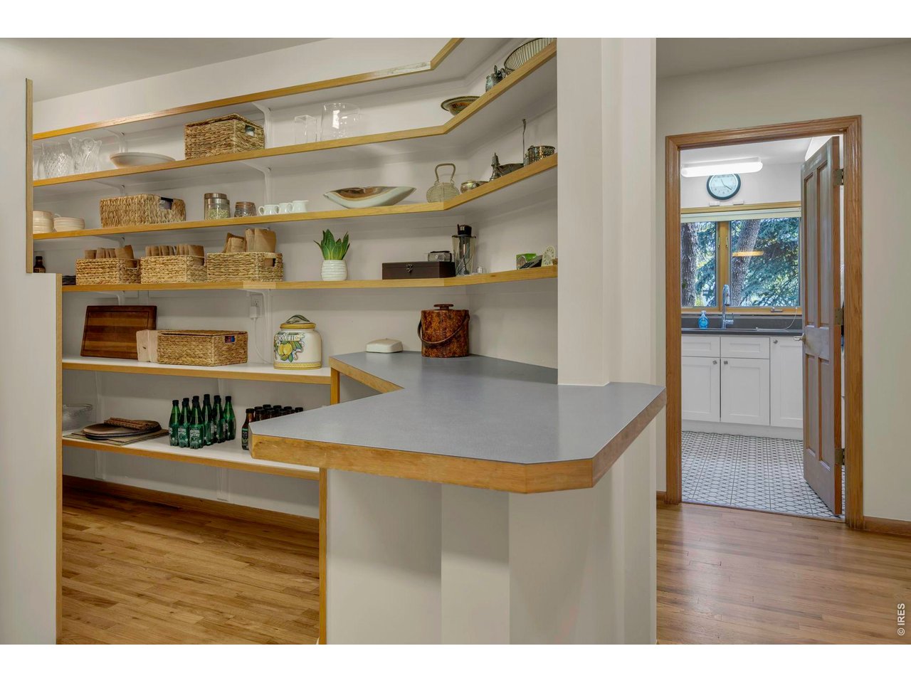 Spacious pantry off kitchen