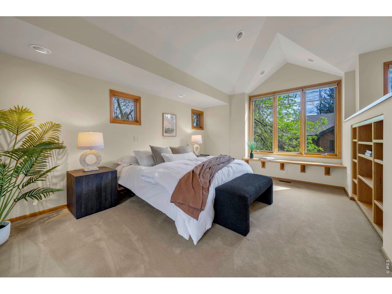 Upper light filled primary suite
